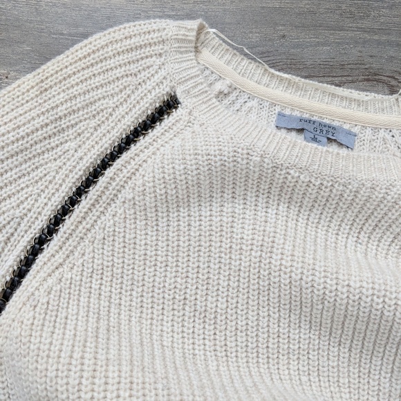 Ruff Hewn off-white sweater dress - Picture 2 of 4